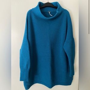 Free People Ottoman Slouchy Tunic - Large, Blue Lagoon